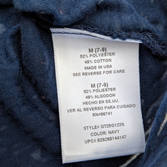 Red White & Blue Patriotic Skull T Shirt Burnout - Picture 5 of 8